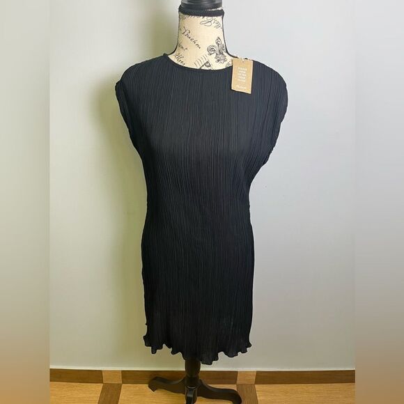 Madewell Plissé Mini Tee Dress NWT Size 00 - Picture 7 of 11